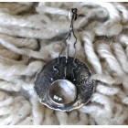 СРЕБЪРЕН МЕДАЛЬОН С ПЛАНИНСКИ КРИСТАЛ